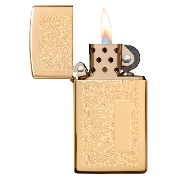 ENCEND. ZIPPO SLIM BRASS VENETIAN