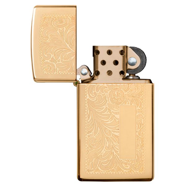 ENCEND. ZIPPO SLIM BRASS VENETIAN