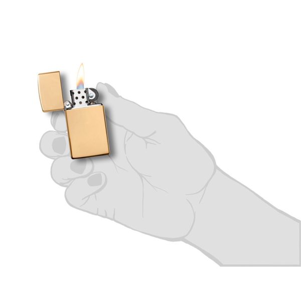 ENCEND. ZIPPO SLIM BRASS W O/S B