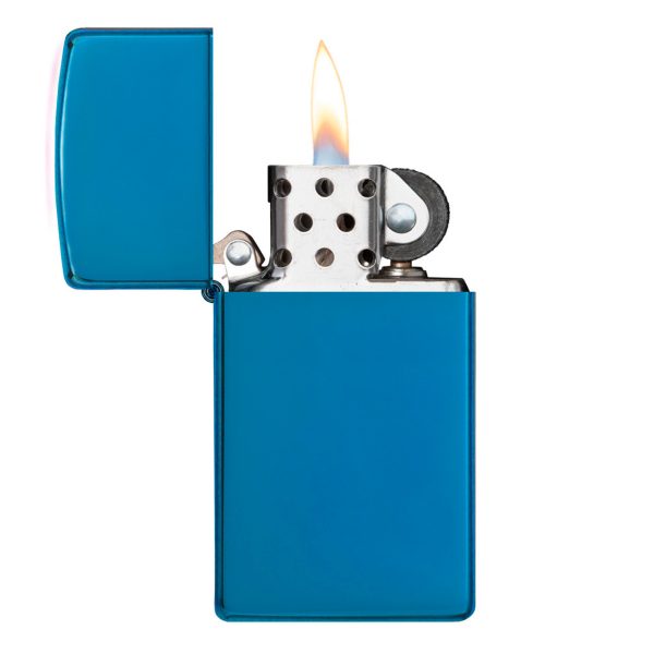 ENCEND. ZIPPO SLIM SAPPHIRE