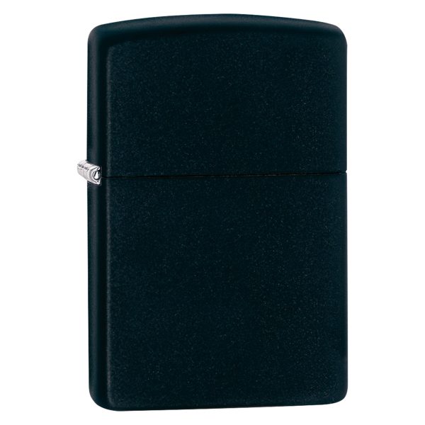 ENCEND. ZIPPO REG BLACK METTE LIGHTER