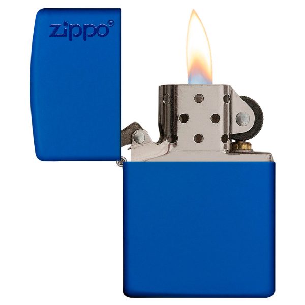 ENC ZIPPO CLASSIC ROYAL BLUE MATTE ZIPPO LOGO