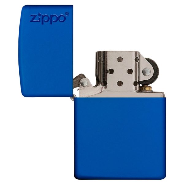 ENC ZIPPO CLASSIC ROYAL BLUE MATTE ZIPPO LOGO