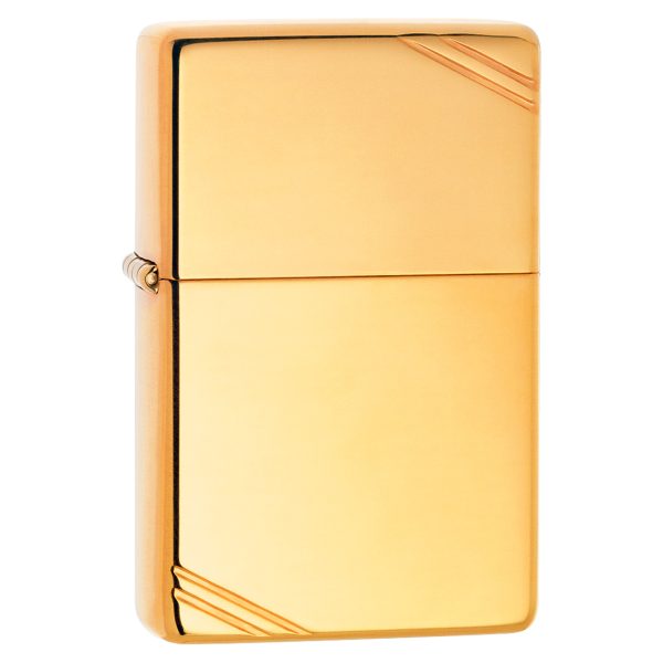 ENCEND. ZIPPO VINTAGE HI POLISH BRASS