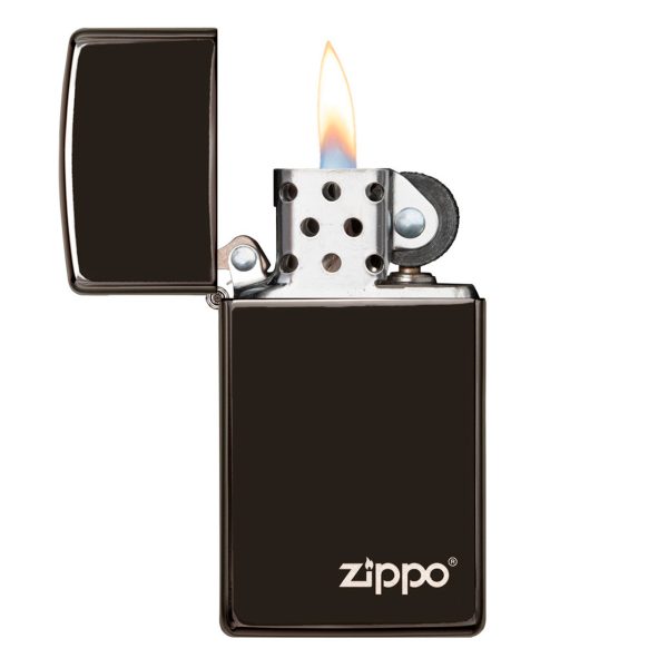 ENCEND. ZIPPO 28123 SLIM EBONY W/ZIPPO