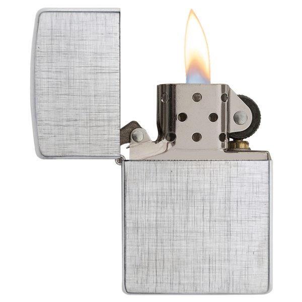 ENCEND. ZIPPO REG LINEN WEAVE