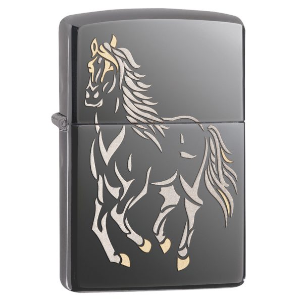 ENCEND. ZIPPO RUNNING HORSE