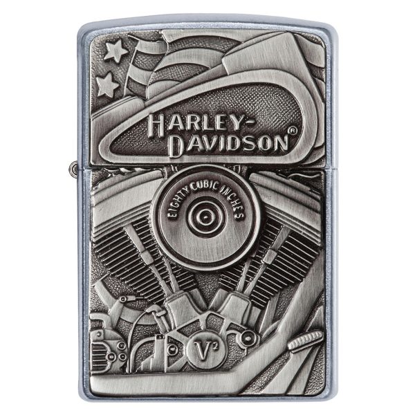 ENCEND. ZIPPO 207 HARLEY DAVIDSON MOTOR FLAG