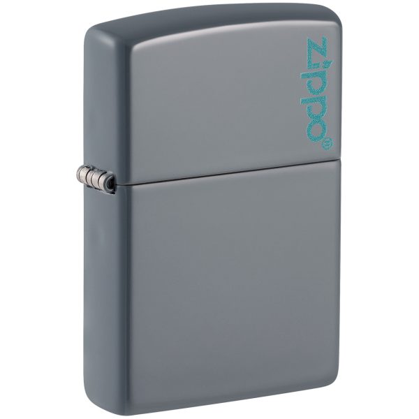 ENCEND. FLAT GREY ZIPPO LOGO