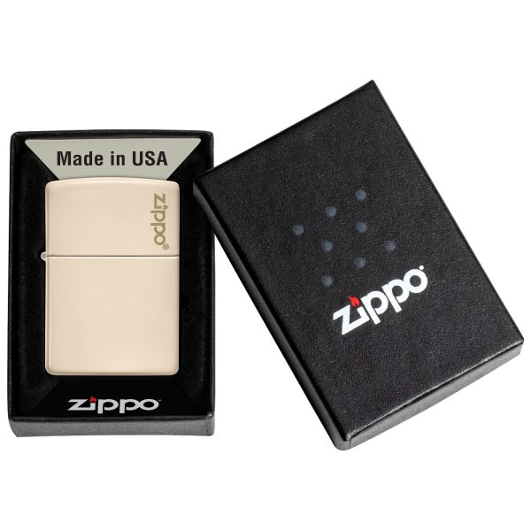 ENCEND. FLAT SAND ZIPPO LOGO