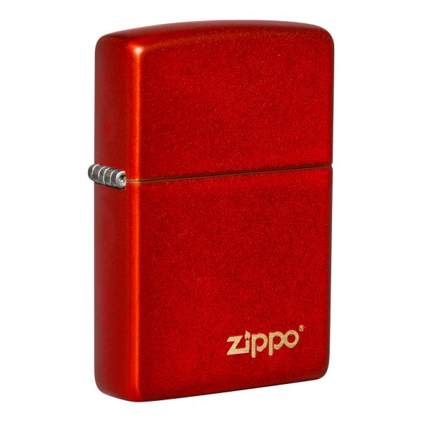 ENCEND. METALLIC RED ZIPPO LASERED