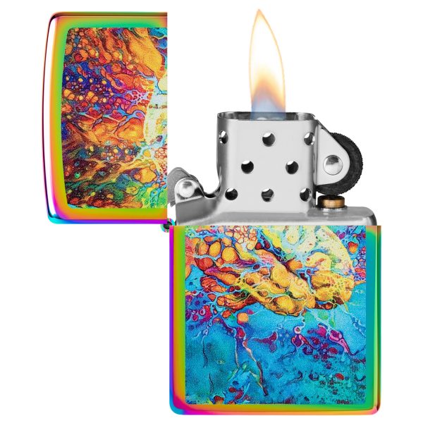 ENCEND. ZIPPO 151 PSYCHEDELIC BRAIN DESIGN