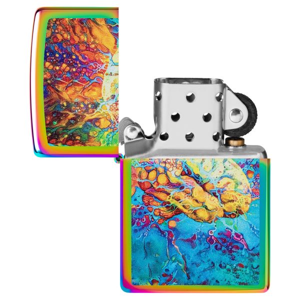 ENCEND. ZIPPO 151 PSYCHEDELIC BRAIN DESIGN