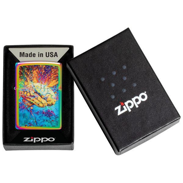 ENCEND. ZIPPO 151 PSYCHEDELIC BRAIN DESIGN