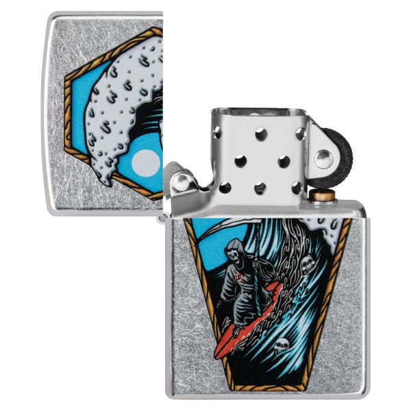 ENCEND. ZIPPO 207 REAPER SURFER DESIGN