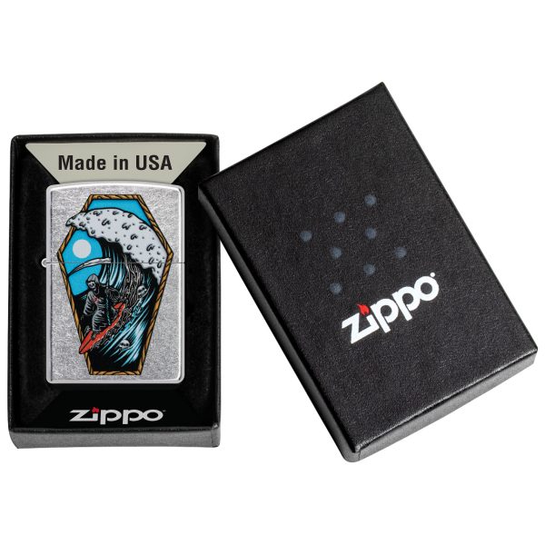 ENCEND. ZIPPO 207 REAPER SURFER DESIGN