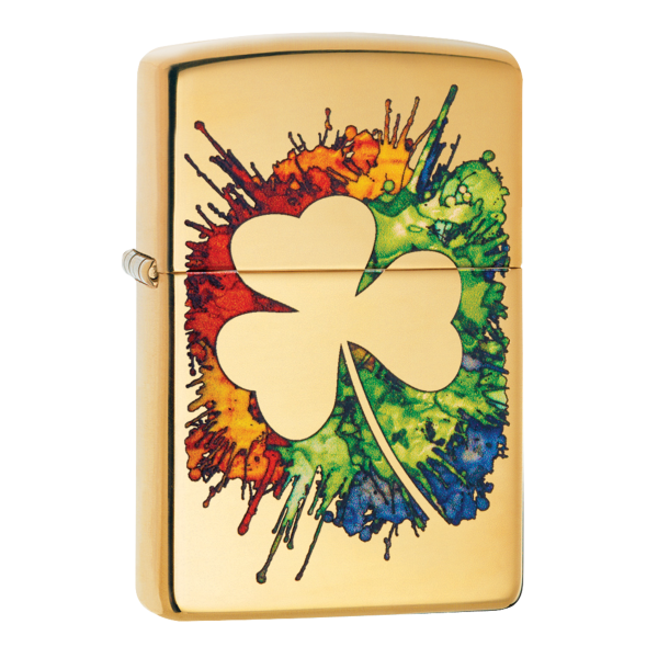 ENCENDEDOR ZIPPO 254B GRAFFITI CLOVER DESIGN